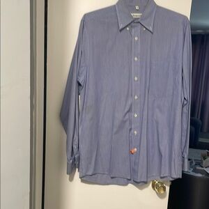 Men's Blue Striped Shirt